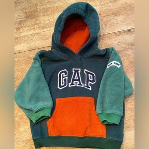 Vintage Baby Gap 2XL (2 Years) Green/Orange‎ Multi-Color Graphic Hoodie